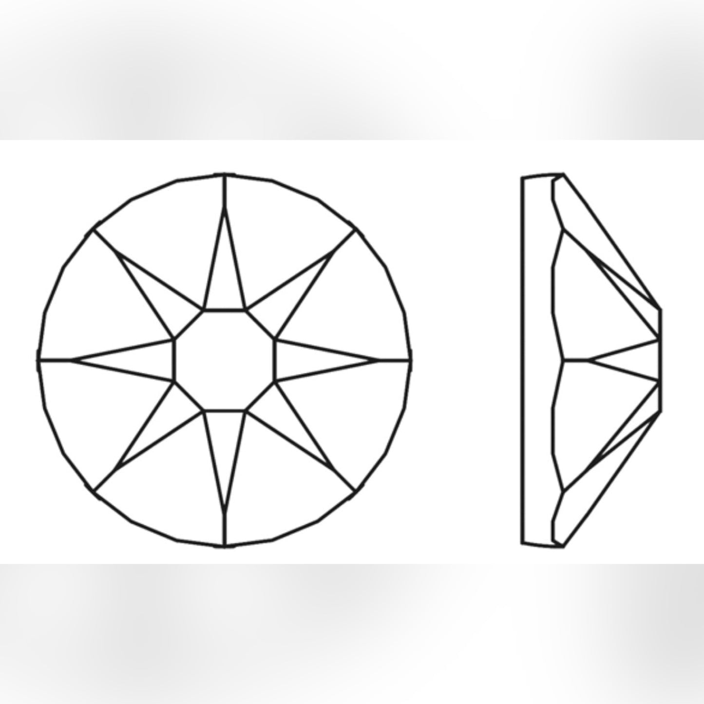 10x Swarovski Kristalle